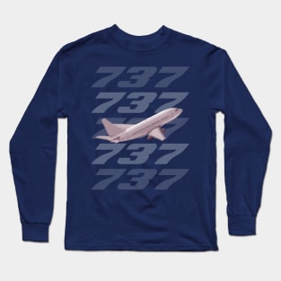 737 in flight Long Sleeve T-Shirt